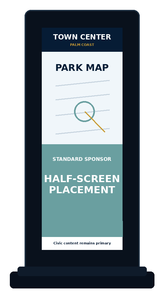Standard half-screen sponsor example